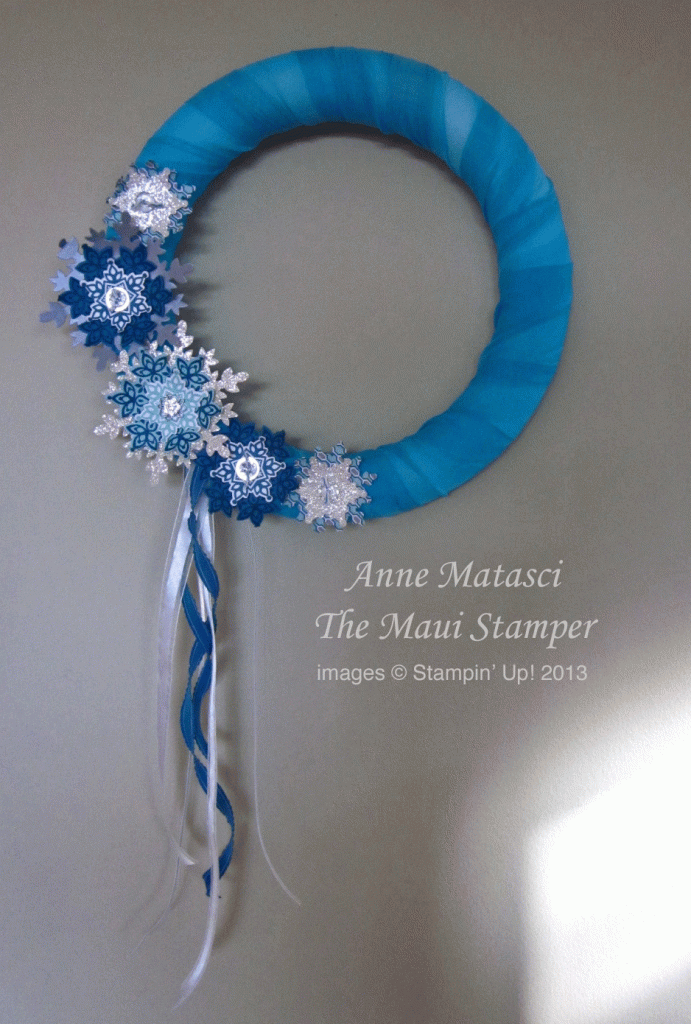 Maui Stamper Festive Flurry Wreath RemARKable Blog Tour