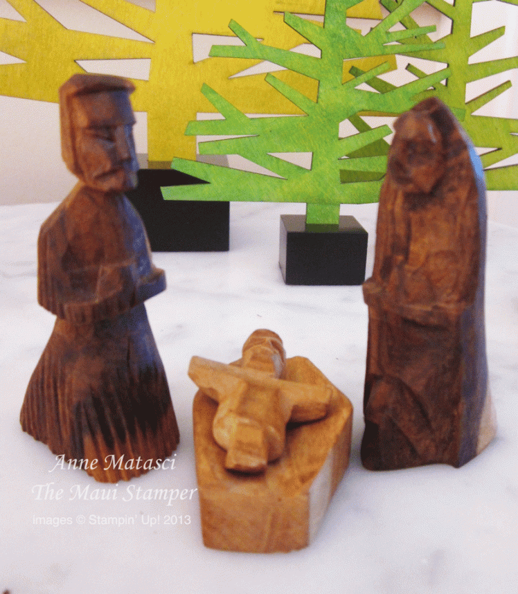 Maui Stamper Olive Wood Nativity