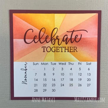 Maui Stamper Stampin Up DIY Easel Calendar November 2021 Create with Friends